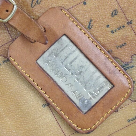 Authentic Alviero Martini Prima Classe Geo Classic Map Satchel Hand Bag - Picture 3 of 15